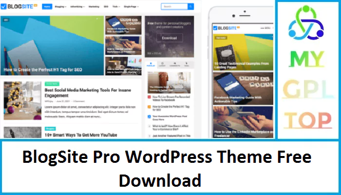 BlogSite Pro WordPress Theme Free Download