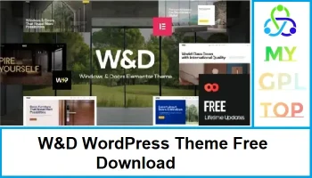 W&D WordPress Theme Free Download mygpltop